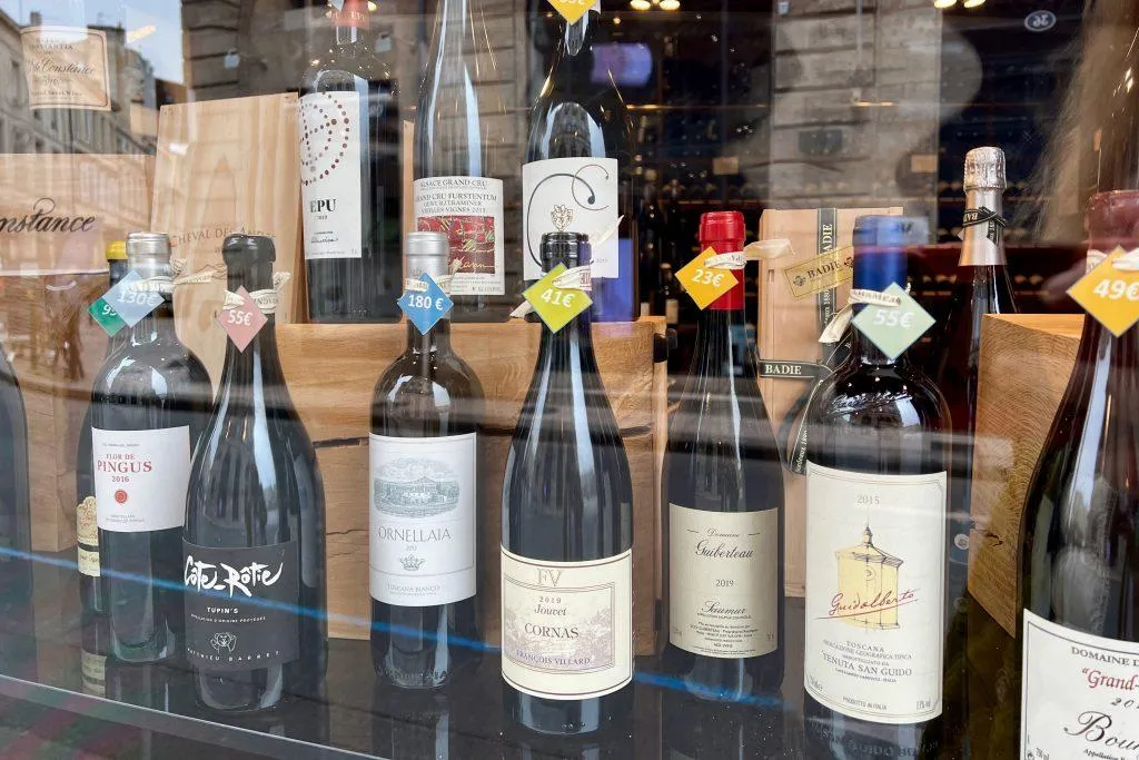 tours france wine shops